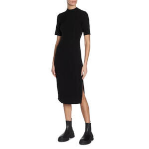 NWT, Moncler Midi Dress in Black Size XL #MD1120